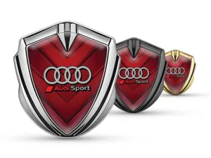 Audi Metallico Emblema Badge Look Moderno High-End